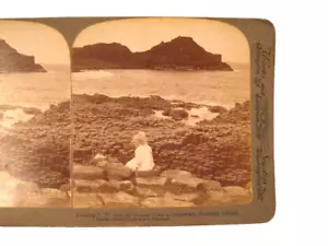 Stereoview Underwood Looking S W Giants Causeway Northern Ireland 1903 (O) - Picture 1 of 4
