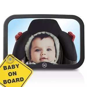 Baby Autospiegel Rücksitzspiegel Kopfstütze Erstausstattung (Bruchsicher, gross) - Bild 1 von 13