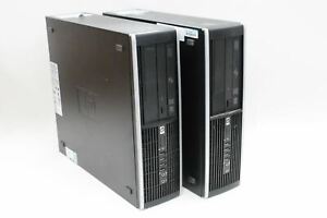 HP Compaq 8000 Elite Intel Core 2 Duo E8500 4GB RAM Desktop Computer Job Lot X2