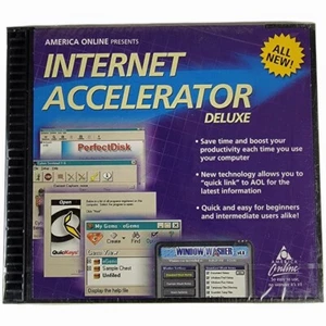 CD-ROM Acelerador de Internet de lujo AOL - Nuevo Sellado - Imagen 1 de 2