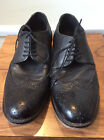 Asos ~ all leather black brogue lace-up shoes ~ size 8.5