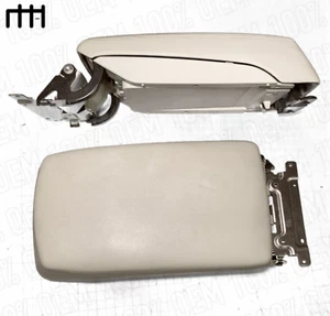 💎 2010-2014 Subaru Outback Legacy Center Console Lid Armrest Beige Leather OEM - Picture 1 of 13