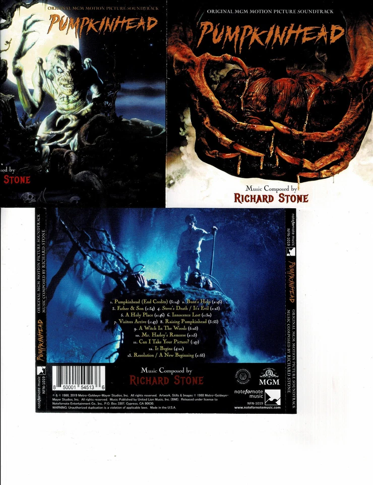 PUMPKINHEAD (RICHARD STONE) - OST (CD 2019)  NEW **13 TRACKS** - Image 1 of 1