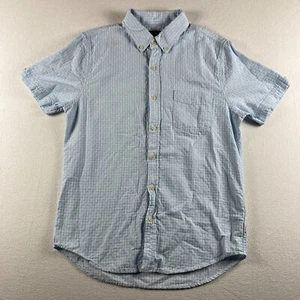 Ben Sherman Shirt Mens Medium Blue Golf Short Sleeve Lightweight Casual Preppy - Picture 1 of 9