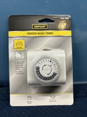 Defiant 544 068 Indoor Basic Timer Programmable Timer NEW! - Image 1 of 4