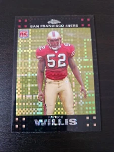 Patrick Willis 2007 Topps Chrom Fußball RC Karte X-Fractor NFL 49ers - Bild 1 von 2