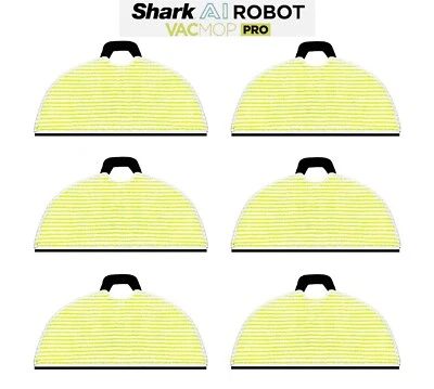 6 Pack Mopping Mop Pads for AI Shark VACMOP RV2001WDCA RV2001WRUS Vacuum Cleaner - Image 1 of 4