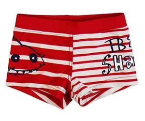 Boboli Boys Swim Trunks Red-White Striped Size 80 | Swim Shorts Size 12 Months - Picture 1 of 1