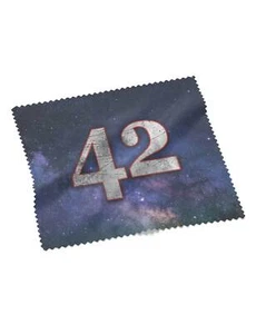 42 Answer Brillenputztuch Fun Geek Nerd Movie Classic All Questions Meaning Life - Bild 1 von 2