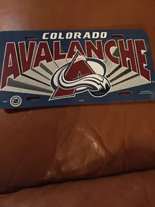 Colorado Avalanche Plastic License Plate - Picture 1 of 1