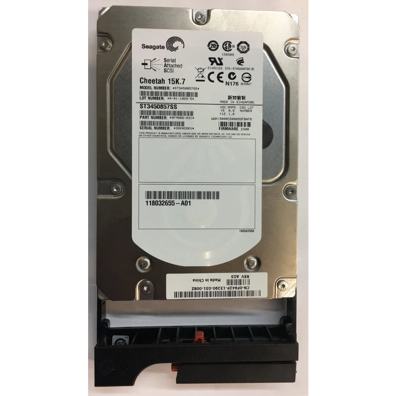 118032655-A01 - EMC 450GB 15K RPM SAS 3.5" HDD for AX4-5, AX4-5I, AX4-5F - Image 1 of 1