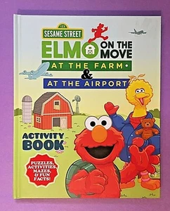 SESAME STREET "Elmo On the Move" At The Farm & At the Airport / Activity Book - Picture 1 of 3