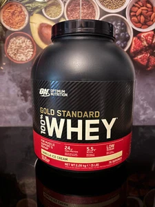 Optimum Nutrition Gold Standard Whey 2,28kg Vanilla Ice Cream Eiweißpulver Neu - Bild 1 von 2