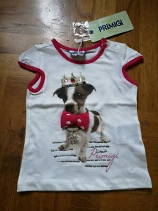 Abbigliamento BIMBA NEONATA T-Shirt PRIMIGI 12 Mesi - Foto 1 di 2