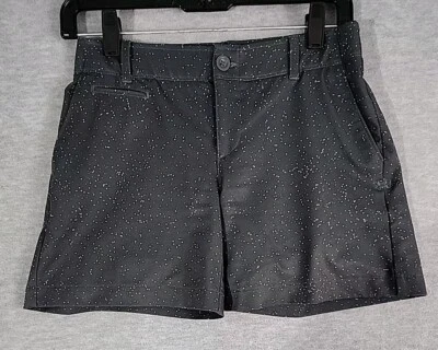 Under Armour Heat Gear Womens Gray White Golf Tennis Shorts with Pockets Size 0 - Image 1 of 4