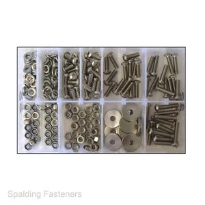 Assorted A2 Stainless Steel M6 Socket Button Allen Key Screws + Nuts & Washers - Picture 1 of 10