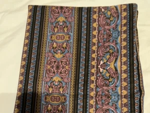 Jinny Beyer for MR RJR Cotton Quilt Fabric 42" x 69" Brown Blue Purple Striped - Picture 1 of 5