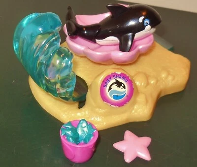 VINTAGE LITTLEST PET SHOP SEA WORLD SERIES SHAMU FISH WHALE SEA SHELL SET LOT - Image 1 of 4
