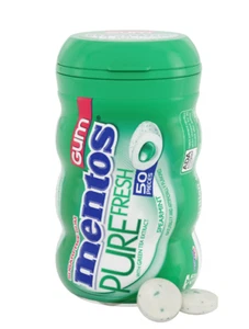 Mentos Gum Sugar-Free Spearmint Chewing Gum 🚨 50 Pieces, One Bottle - Picture 1 of 2