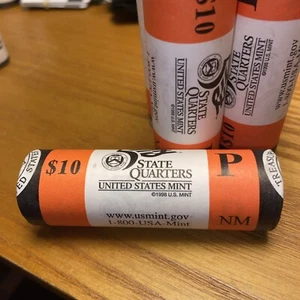 2008 P New Mexico State Quarter Unopened "Beautiful" Orange US Mint Coin Roll - Picture 1 of 4