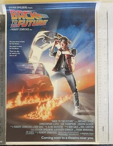 Mini póster de película de Back to the Future 1985 enrollado Advance ~13,5"" X 20,5"" en muy buen estado de colección - Imagen 1 de 24