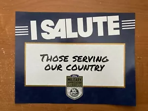 NHL New York Islanders UBS Arena Military Appreciation Night I Salute Placard - Picture 1 of 1