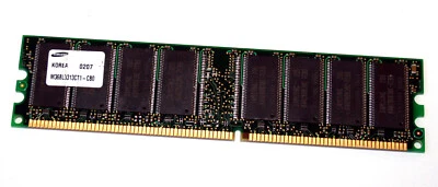 256 MB DDR-RAM 184-pin PC-2100U non-ECC  'Samsung M368L3313CT1-CB0' - Photo 1/2