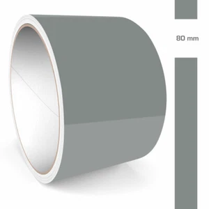 Zierstreifen 80mm 10 Meter Mausgrau Grau Glänzend RAL 7005 Glanz Auto Boot WoMo - Bild 1 von 5