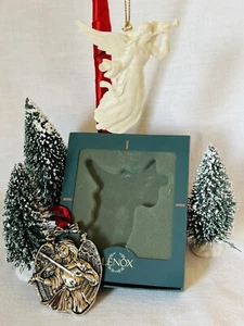 Lenox Angel Christmas Ornament… and Gorham Silver plated Angel Ornament. - Picture 1 of 3