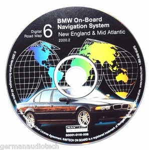 BMW NAVIGATION SYSTEM CD DIGITAL ROAD MAP DISC 6 NEW ENGLAND MID ATLANTIC 2000.2 - Picture 1 of 1