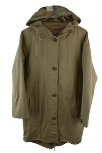 Whistles Womans Button hooded Cotton long Anorak Parka Size XS - Picture 1 of 10