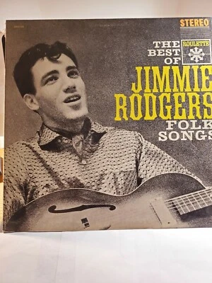 JIMMIE RODGERS: The Best of Jimmie Rogers folk songs - Roulette VG+ R34 - Image 1 of 2