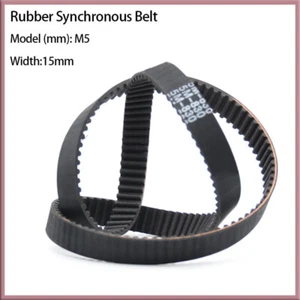 HTD 5M Closed Loop Rubber Synchronous Belt Black Transmission Belt Width 15mm - Picture 1 of 8