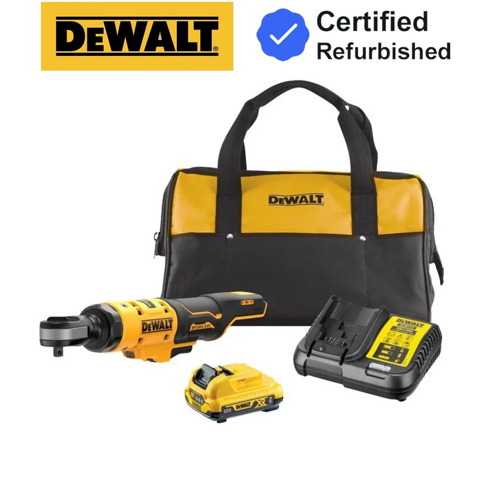 Dewalt DCF503D1 12v XR 3/8" Open Head Ratchet - 1 x 2.0Ah  + Carry Bag - Image 1 of 4