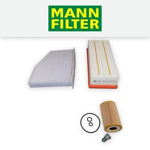 SERVICE KIT für AUDI TT (8J) 2.0 TDI CFGB MANN ÖL LUFT INNENRAUMFILTER (2010-2014) - Bild 1 von 5