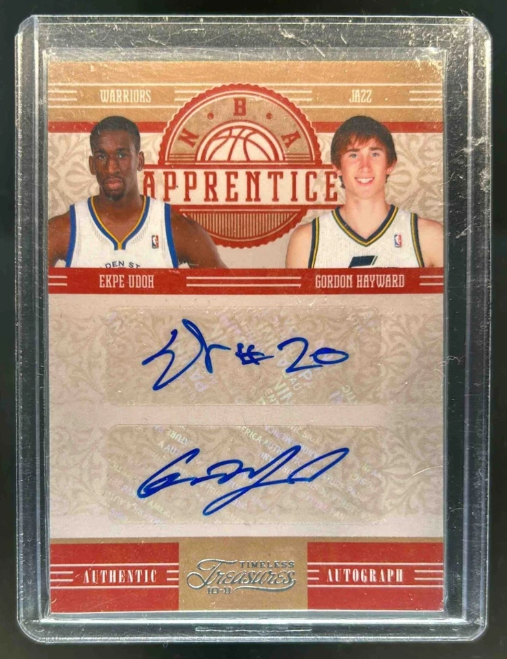 2010-11 Timeless Treasures Ekpe Udoh Gordon Hayward NBA Apprentice Auto #24/25 - Image 1 of 2
