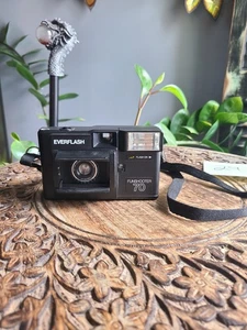Everflash Funshooter 70 35mm Point & Shoot Film Camera Flash Tested Keystone - Picture 1 of 17