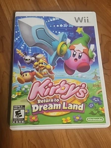 Kirby's Return to Dream Land Nintendo Wii 2011 Disco Completo, Estuche, Manual - Imagen 1 de 7