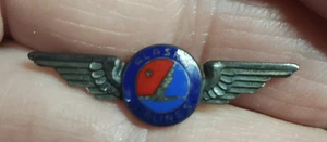 Alaska Airlines Sterlingsilber Pilot Flügel Anstecknadel Hutnadel Vintage - Bild 1 von 4