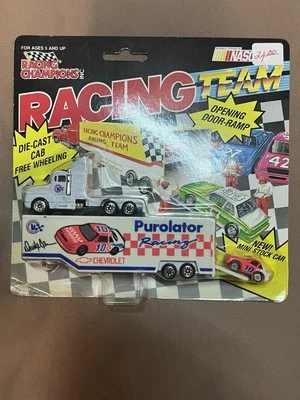 NIP 1992 Racing Champions Micro Team Transporter w/Car #10 Derrike Cope - Image 1 of 2