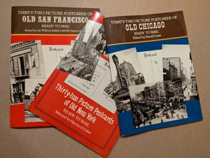 Lot 3 von 32 antiken BILDERN POSTKARTEN Buch unbenutzt NEW YORK San Francisco CHICAGO - Bild 1 von 17
