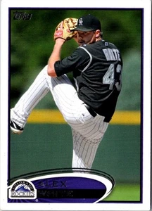 2012 Topps Mini Alex White #563 Colorado Rockies Baseball Card - Picture 1 of 2