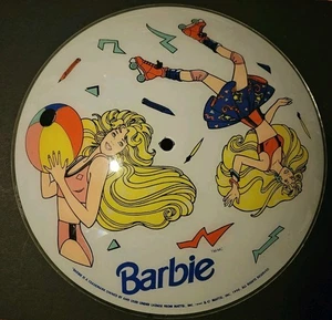1992 Beach Rollerblade Barbie Glass Light Fixture for Ceiling Fan by Mattel RARE - Picture 1 of 5
