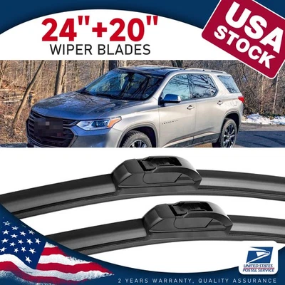 Juego de limpiaparabrisas delantero de 24"+20" OEM para Ford Taurus 2003-2007 Foto 1 de 4