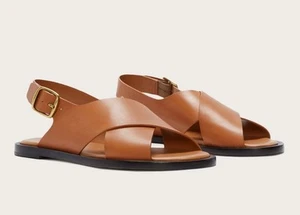 Sandalo incrociato Everlane The City in pelle marrone deserto taglia 10,5 - Foto 1 di 10