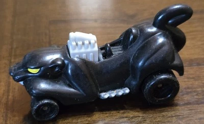 2⅝" Vintage 1/64 Hot Wheels Rat Rod Black Toy Loose Race Car Panther Kitty Cat - Image 1 of 4