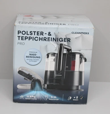 CLEANmaxx Pro Polster- & Teppichreiniger für Polster, Auto 11kPa 400W Schwarz - Bild 1 von 3