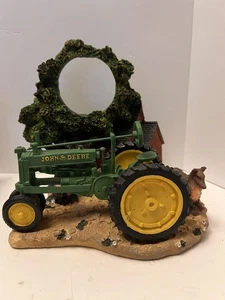 John Deere Tractor With Barn Tree & Dogs Table Decor Farm( Clock Missing) Frame? - Picture 1 of 9