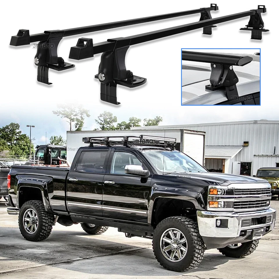 54" Roof Rack Cross Bar Luggage Cargo w/ Lock For Chevy Silverado 1500 2500 3500 - Image 1 of 4
