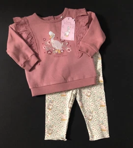 Baby Girls Peter Rabbit Jemima Puddle Duck Top And Leggings 3/6 Months - Picture 1 of 4
